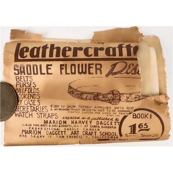 Western Leathercraft Pattern Designs 1930 [206966]