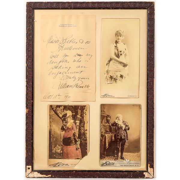 Lillian Russell Signature & Photos  1911 [172503]