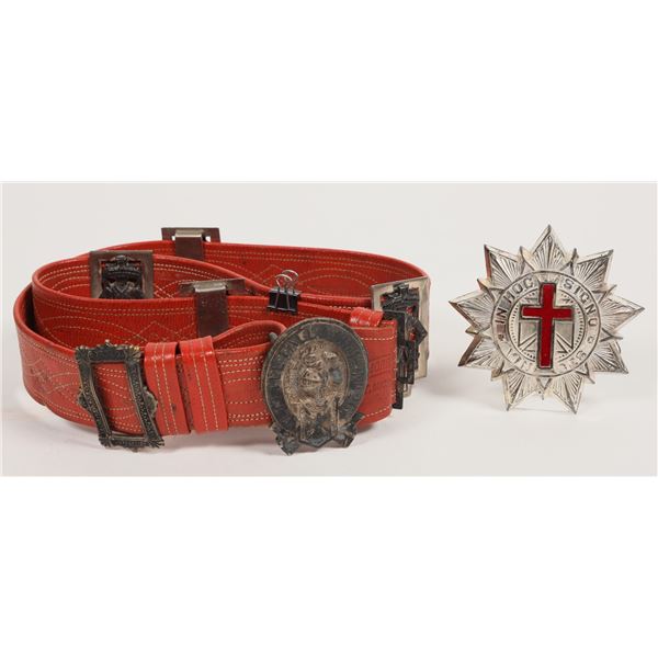 Knights Templar Belt and Badge [204239]