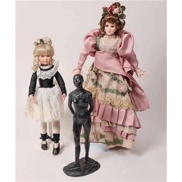 Doll Pair and Ballerina Sculpture [164365]