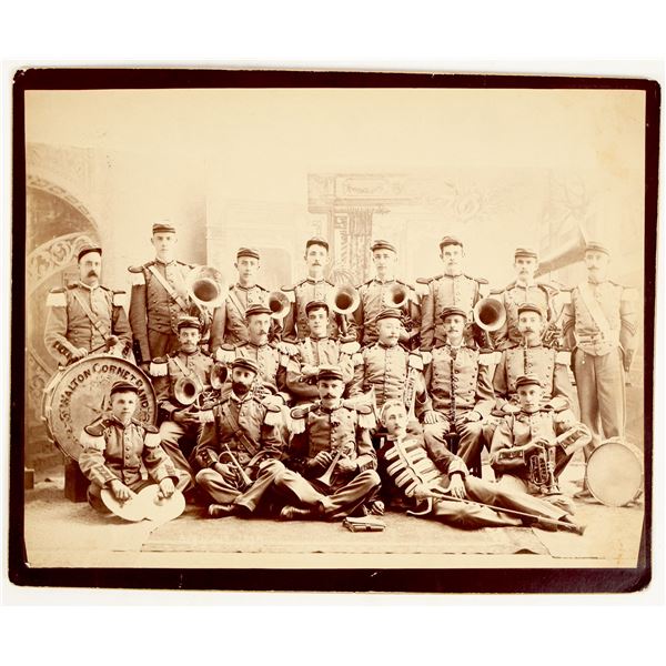 B/W Photo Of Walton Cornet Band [200720]