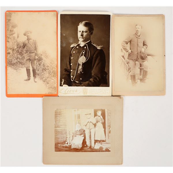 Dress Styles of the 1880s-1890s in Four Cabinet Card Photos [202907]