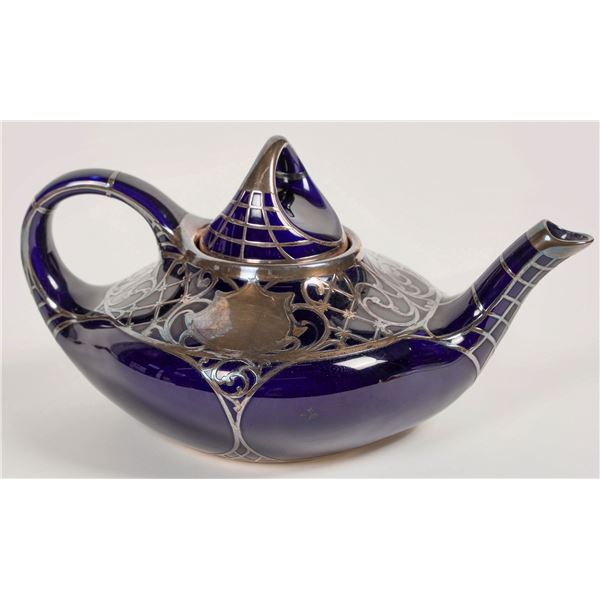 Teapot, Navy & Silver [203837]