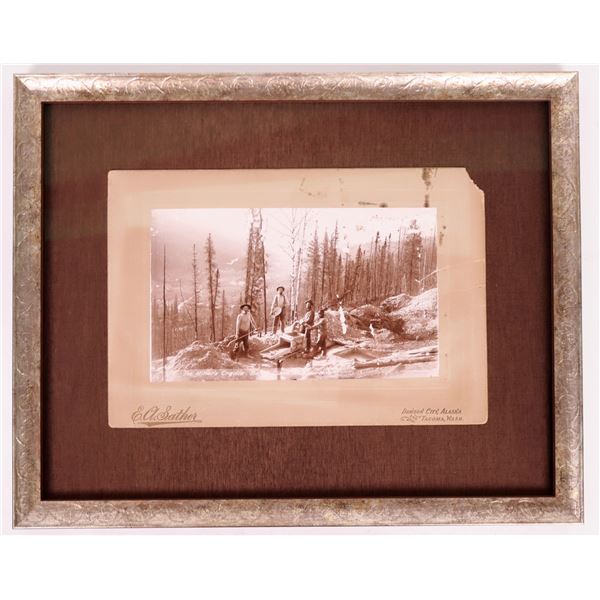 Klondike Gold Rush Mounted Photograph by EA Sather, Framed [199961]