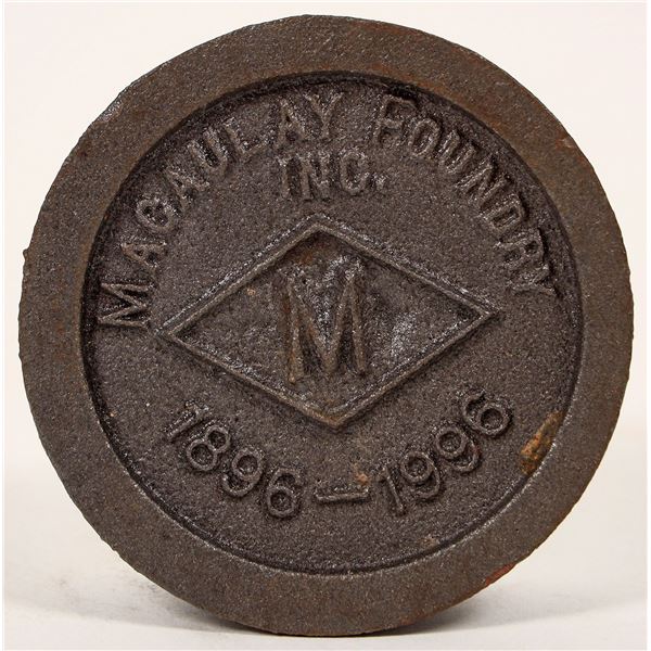 Macaulay Foundry Cast Iron Ingot, c1996 [191568]
