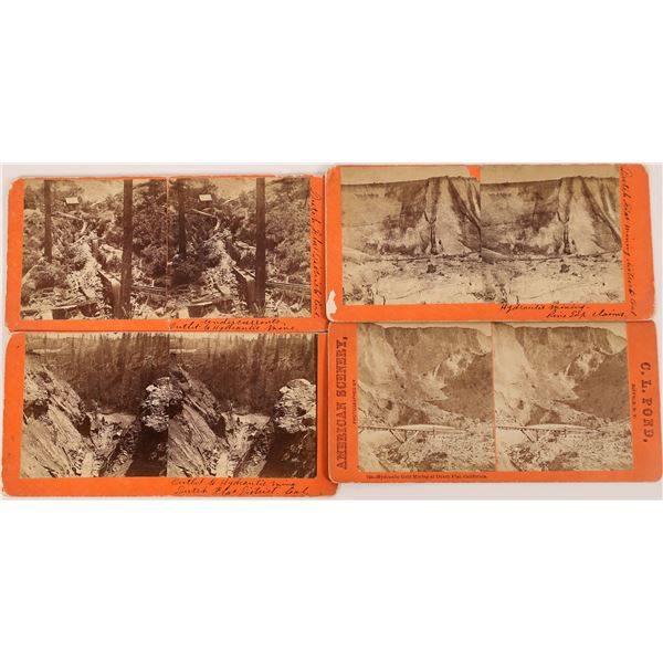 Dutch Flat Hydraulic Mining Stereoview Group [199957]
