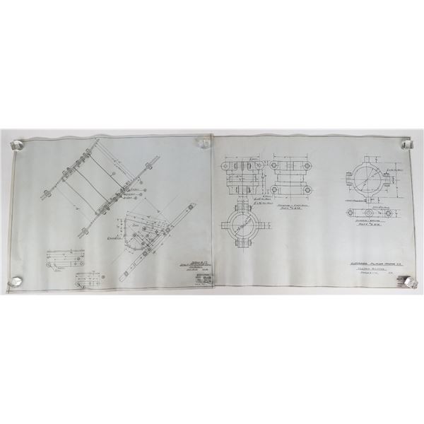 El Dorado Placer Mining Co. Equipment Plans on linen [207385]