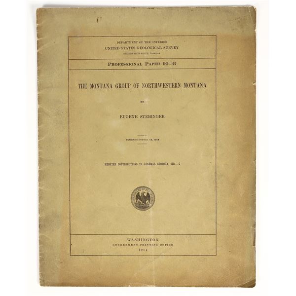 Booklet of The Montana Group of Northwestern Montana Circa 1914 [201136]