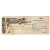 Image 1 : Candelaria Waterworks & Milling Co. Check, Candelaria, Nevada, 1886--Only Known Example! [197963]