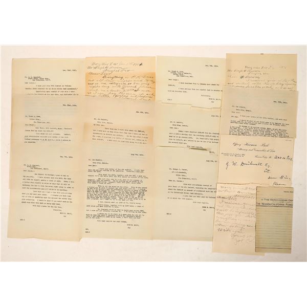 Mary Mine Correspondence, 1892-1914 [190916]