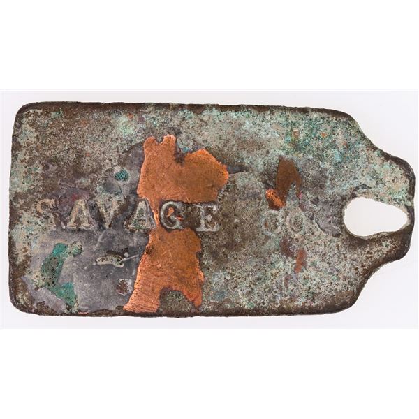 Savage Mining Co. Cart "To Go" Room Tag. [206998]