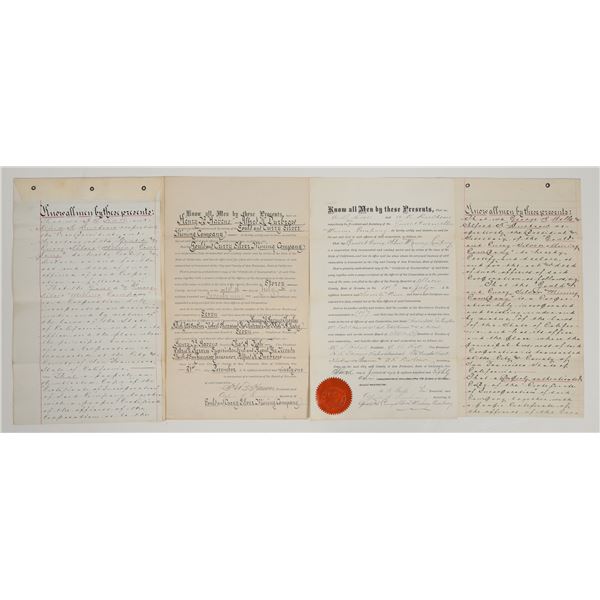 Gould & Curry Silver Mining Co. Official Documents, 1880s-90s [205210]