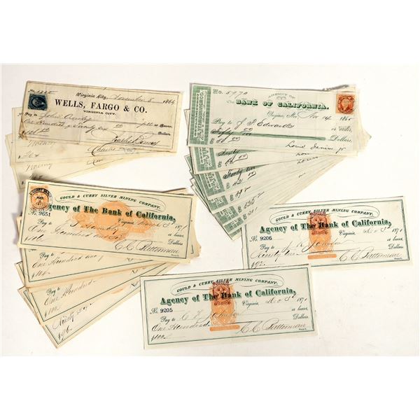 A Decade in Gould & Curry Mine History Thru Checks (27) [202034]