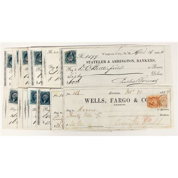 Comstock Checks (15), 1860s [204276]