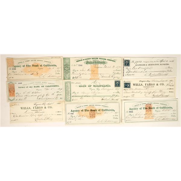 Excellent Starter Comstock Mining Check Collection [202046]