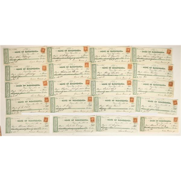 Gould & Curry Mining Check Collection: 1860s, Louis Janin Supt. [202041]