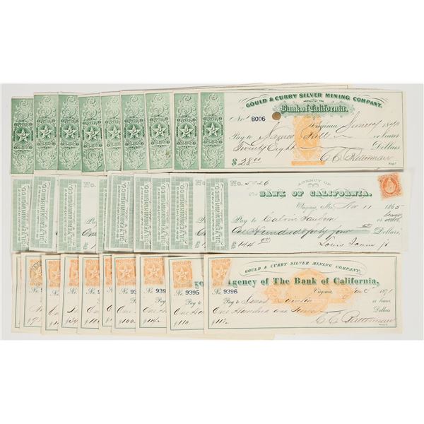 Gould & Curry Mining Check Group for Resale (Three Types, Ten Each) [201963]