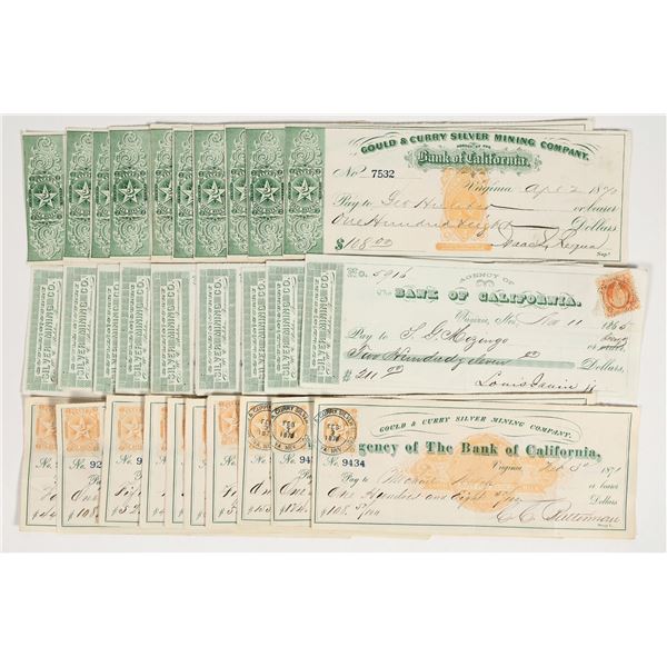 Gould & Curry Mining Check Resale Group (3 Types incl. Imprinted Revenue) [201961]