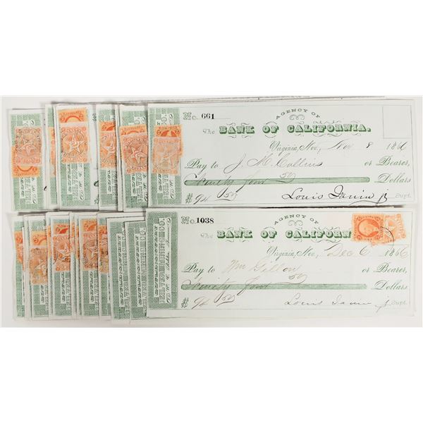 Gould & Curry Mining Checks to Day Laborers (25 checks) [204132]
