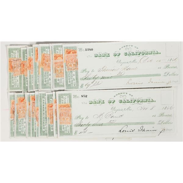 Gould & Curry Mining Checks to Day Laborers (25 checks) [204133]