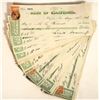 Image 1 : Gould & Curry Mining Checks with Nevada Adhesive Stamps (45) [201642]
