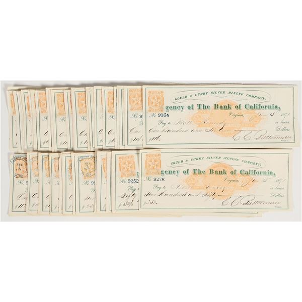 Gould & Curry Silver Mining Co. Check Collection, RN-C, 50 [201952]