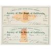 Image 1 : Gould & Curry Mining Revenue Check Pair Issued to the Same Miner [200786]