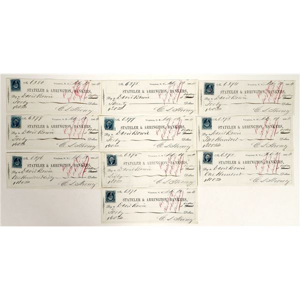 Gould & Curry Silver Mining Co. Consecutive Check Group (10) [199279]