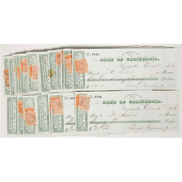 Gould & Curry Silver Mining Company Checks to Mill/Mine Workers (25) [204123]