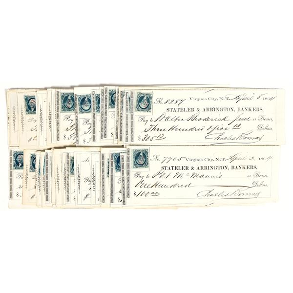 Stateler & Arrington Gould & Curry Check Archive, Nevada Territory (50) [201630]