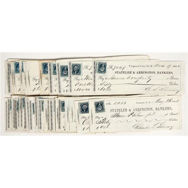 Stateler & Arrington Gould & Curry Check Archive, Nevada Territory (50) [201631]