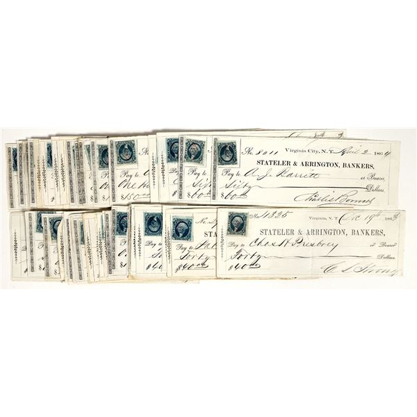 Stateler & Arrington Gould & Curry Check Archive, Nevada Territory (50) [201632]