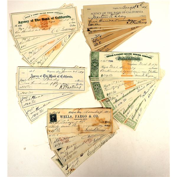 Two Decades of Comstock Lode History thru Mining Checks (33) [202036]