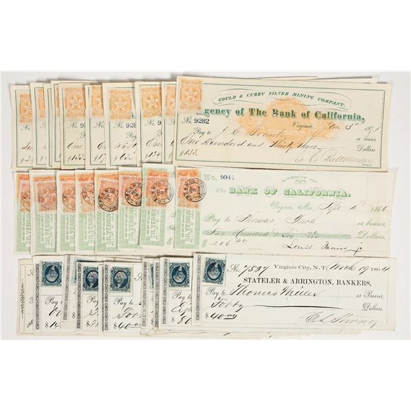 Virginia City, Nevada Gould & Curry Mining Check Resale Group (30) [201625]