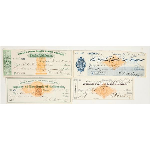 Virginia City, Nevada Mining Imprinted Revenue RN Group (4 Different) [201738]