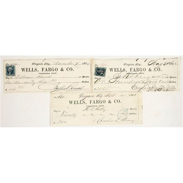 Wells Fargo Territorial Comstock Mining Check Trio [201745]