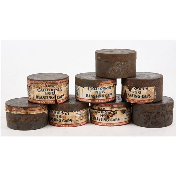 California Blasting  Cap Tins from Hercules, 8pcs [207167]