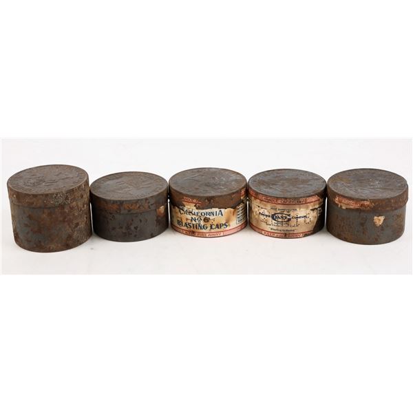 Hercules California Blasting Cap Tins (5) [207168]