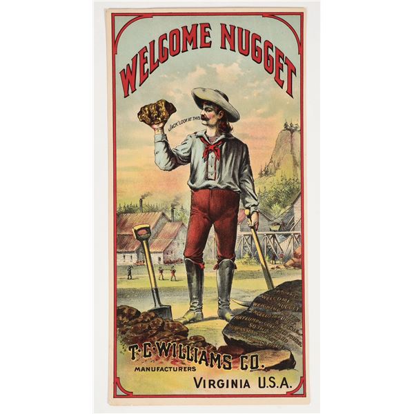 'Welcome Nugget' Famous Cigar Label, c. 1900-1920 [204645]