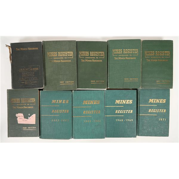 Mines Register Books Collection (Successor to The Mines Handbook) [204029]