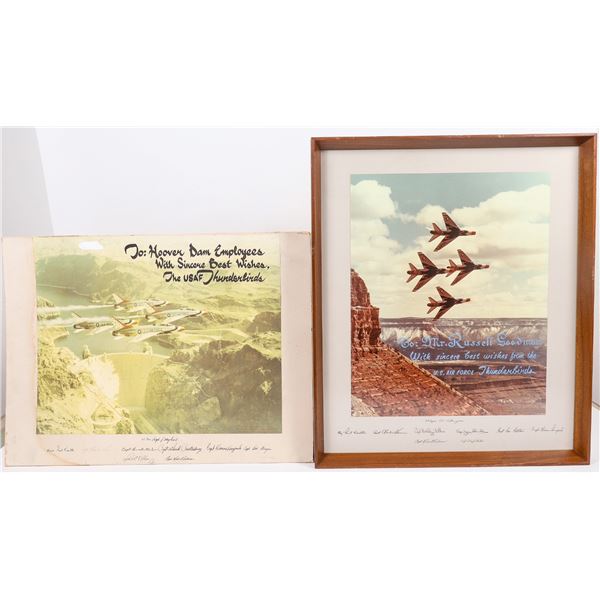 USAF Thunderbirds Signed Photo Pair [195942]