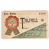 Image 1 : Southern Pacific Railroad Tolfree's Eating Houses Annual Pass, 1895 [207343]