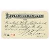 Image 1 : Mt. Lowe Railway Annual Pass, 1895, Signed by Lowe [207338]