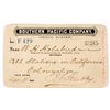 Image 1 : Southern Pacific Railroad Company Annual Pass for California, 1895 [207336]