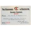Image 1 : Colorado & Southern Railway Co Annual Pass, 1906 [182664]