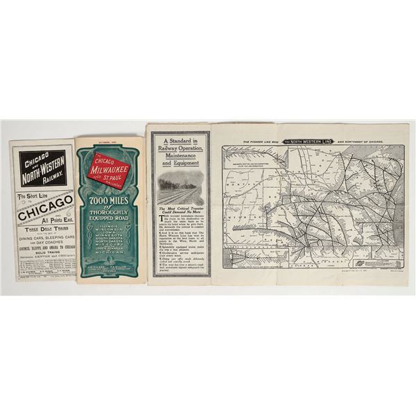 Three Different Chicago Railroad Timetables [201374]