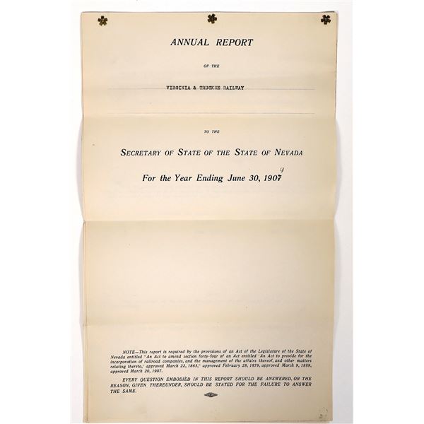 1909 Annual Report of the Virginia & Truckee Railway Company [192816]