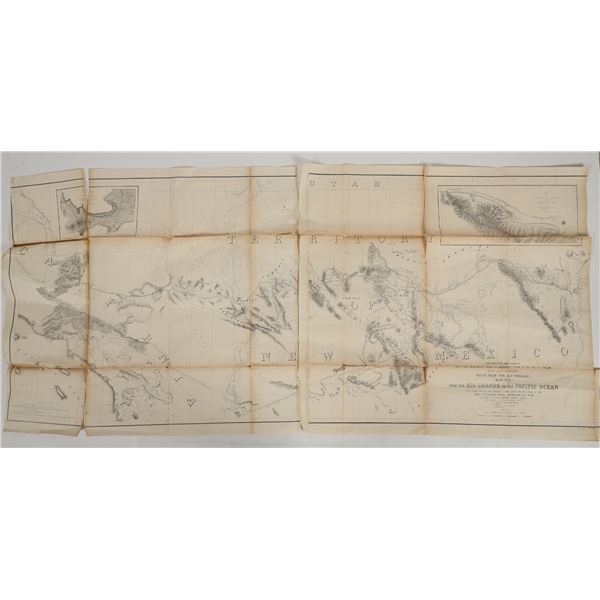Railroad Explorations and Surveys Map from Rio Grande to the Pacific Ocean 1853-1854 [205147]