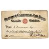 Image 1 : Oregon & California Railroad Eastside Division Annual Pass, 1883 [182552]