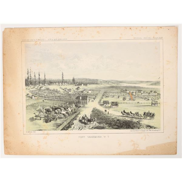 c1850 Fort Vancouver W.T. RR Survey [202821]